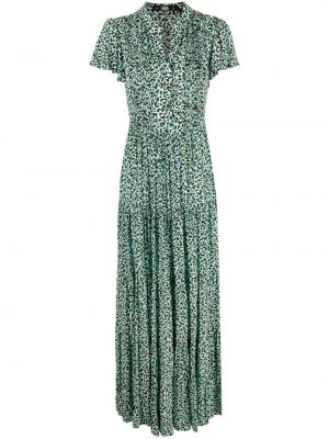 Μάξι φόρεμα με σχέδιο με λεοπαρ μοτιβο Karl Lagerfeld μπλε