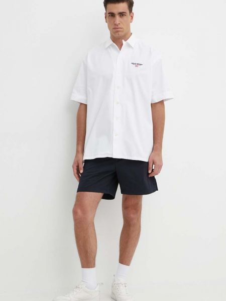 Pamučna košulja bootcut Polo Ralph Lauren bijela