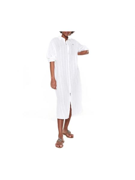 Sukienka midi Ralph Lauren biała