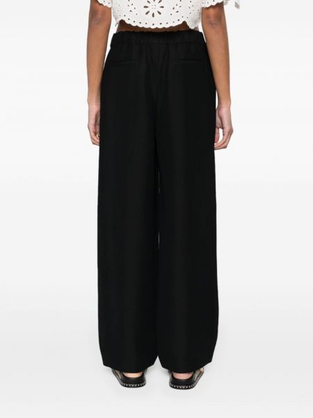 Pantaloni di lino Fabiana Filippi nero