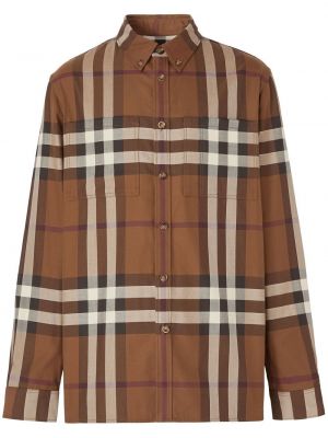 Skjorta Burberry brun