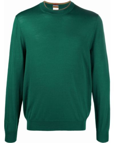 Jersey de punto de tela jersey de cuello redondo Paul Smith verde