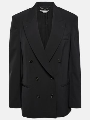 Oversized vlnená bunda Stella Mccartney čierna