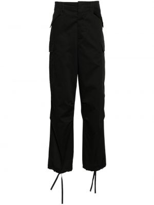 Pantalon cargo en coton avec poches Msgm noir