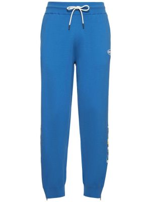 Pantaloni sport din jerseu Missoni albastru