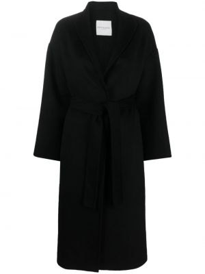 Gyapjú kabát Ermanno Firenze fekete