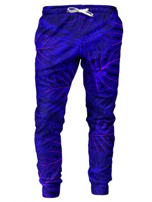Sportovní kalhoty s tropickým vzorem Mr. Gugu & Miss Go modré
