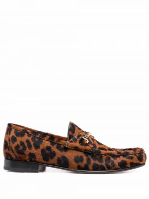 Leopardmønstret loafers med print Hyusto