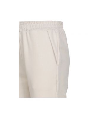 Pantalones de chándal de algodón Dondup blanco