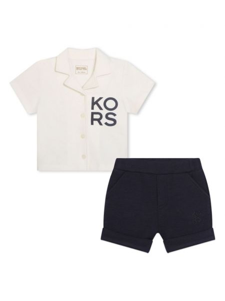 Printti puuvilla shortsit tytöille Michael Kors Kids sininen