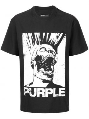 Majica s potiskom Purple Brand