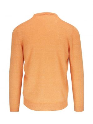 Pull en tricot col rond Fedeli orange