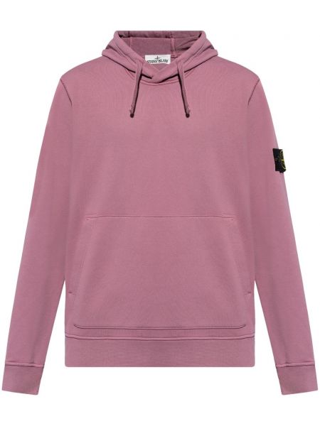 Puuvilla huppari Stone Island violetti