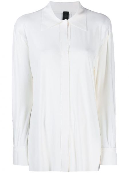 Риза с копчета Norma Kamali бяло