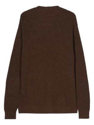 Dzianinowy sweter Uma Wang brązowy