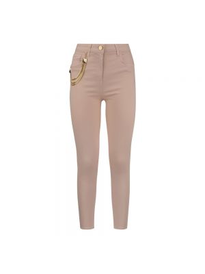 Skinny jeans mit spikes Elisabetta Franchi pink
