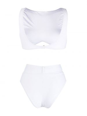 Bikini z wysoką talią Noire Swimwear biały