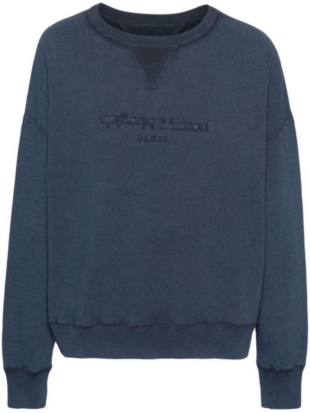 Bomuld sweatshirt Maison Margiela blå