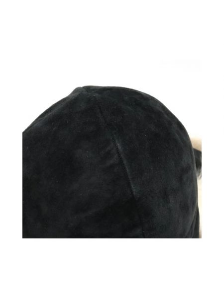 Sombrero de cuero Hermès Vintage negro