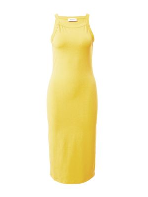 Μίντι φόρεμα Modström κίτρινο
