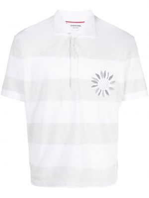 Polo à rayures Thom Browne gris