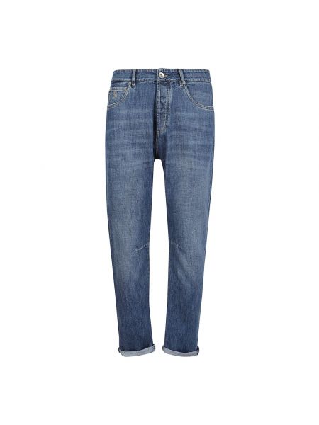 Niebieskie jeansy Brunello Cucinelli