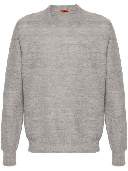 Памучен пуловер Barena сиво