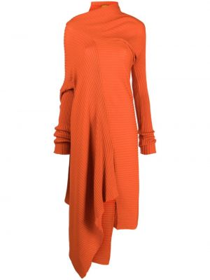 Asimetrična obleka Marques'almeida oranžna