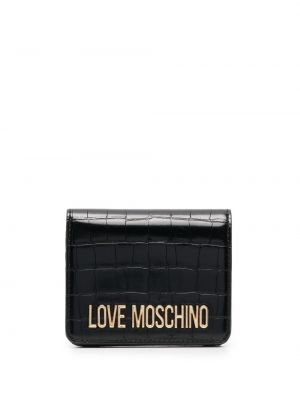 Plissert lommebok Love Moschino svart