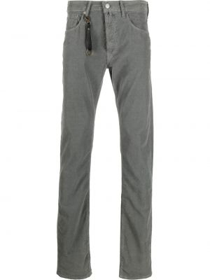 Pantaloni dritti Incotex grigio