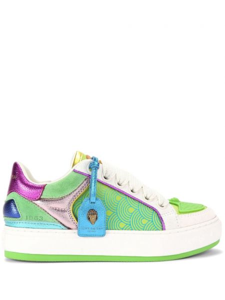 Deri sneaker Kurt Geiger London yeşil