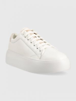 Sneakersy koronkowe Calvin Klein białe