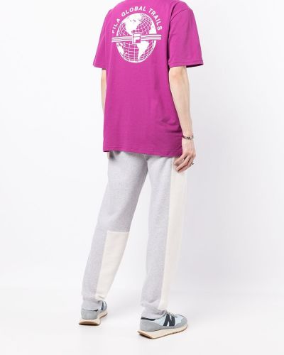 T-shirt à imprimé Fila violet
