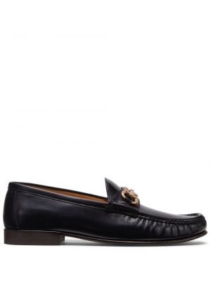Loafers en cuir Brunello Cucinelli noir