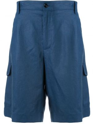 Lanene bermuda kratke hlače Dolce & Gabbana plava