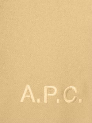Schal mit stickerei mit fransen A.p.c. gelb