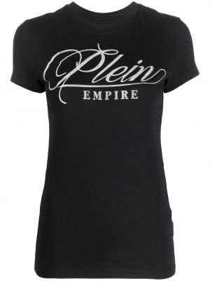 T-shirt mit rundem ausschnitt Philipp Plein schwarz
