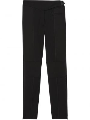 Neoprenske jersey hlače iz krep tkanine Burberry črna