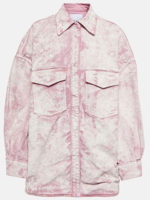 Džínsová bunda The Attico ružová