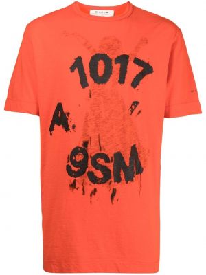T-shirt aus baumwoll mit print 1017 Alyx 9sm orange