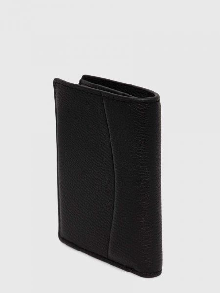 Mały portfel skórzany Calvin Klein czarny