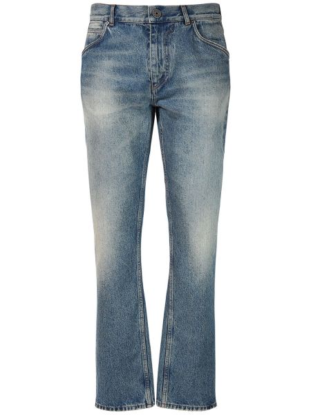 Bomuld regular fit jeans Balmain blå