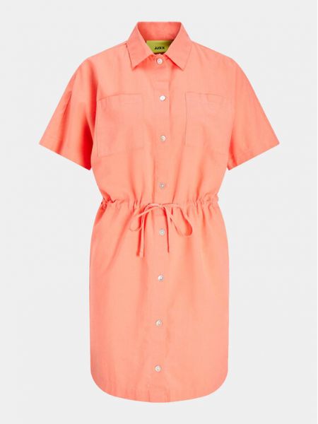 Voľné priliehavé košeľové šaty Jjxx oranžová
