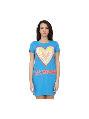 Koszulka Love Moschino niebieska