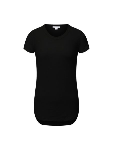 Хлопковая футболка James Perse, черная
