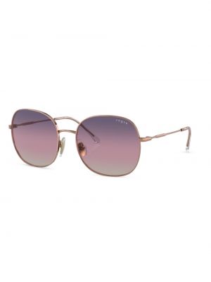 Rožinio aukso spalvų gradiento rašto akiniai nuo saulės Vogue Eyewear