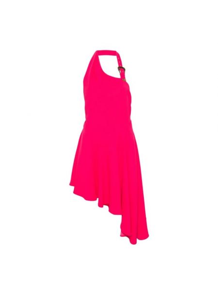 Sukienka mini asymetryczna Versace Jeans Couture różowa