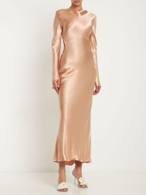 От вискоза сатенена макси рокля Bec + Bridge розово