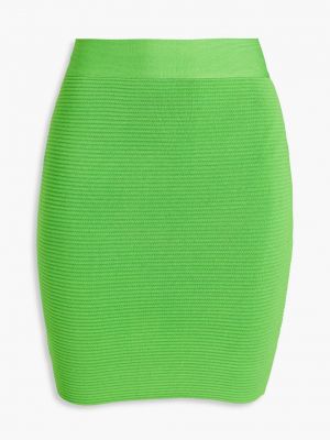 Мини-юбка с повязкой HERVÉ LÉGER зеленый