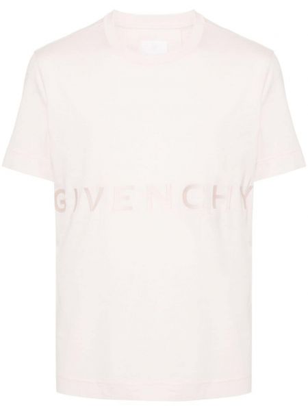 Bavlněné tričko Givenchy růžové